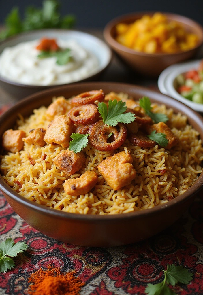 15 Easy Ramadan Recipes That Will Make Your Iftar Unforgettable (You’ll Love #7!) 19 15 Easy Ramadan Recipes That Will Make Your Iftar Unforgettable (You’ll Love #7!) - 1. Chicken Biryani