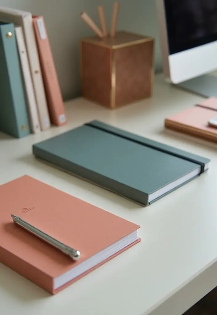 15 Feminine Workspace Inspirations That'll Boost Your Productivity (And Your Mood!) 21 15 Feminine Workspace Inspirations That'll Boost Your Productivity (And Your Mood!) - 3. Chic Desk Accessories