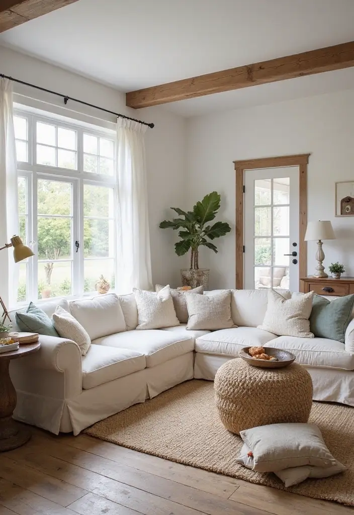 25 Living Room Ideas That'll Make You Feel Like You're in a Magazine (Wait Until You See #15!) 26 20 Living Room Ideas That'll Make You Feel Like You're in a Magazine (Wait Until You See #15!) - 8. Farmhouse Cozy