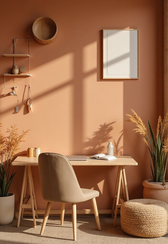 15 Feminine Workspace Inspirations That'll Boost Your Productivity (And Your Mood!) 36 15 Feminine Workspace Inspirations That'll Boost Your Productivity (And Your Mood!) - 18. Warm Color Palette