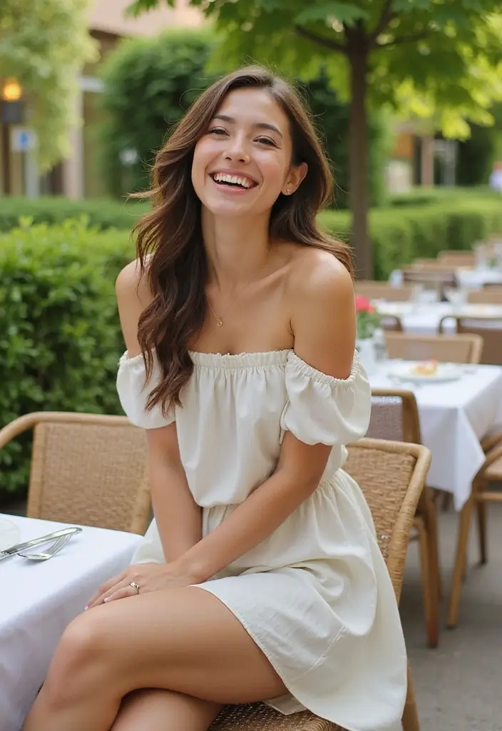 25 Gorgeous Summer Dresses That Will Turn Heads (You Won't Believe #13!) 21 25 Gorgeous Summer Dresses That Will Turn Heads (You Won't Believe #13!) - 3. Chic Off-Shoulder Dress