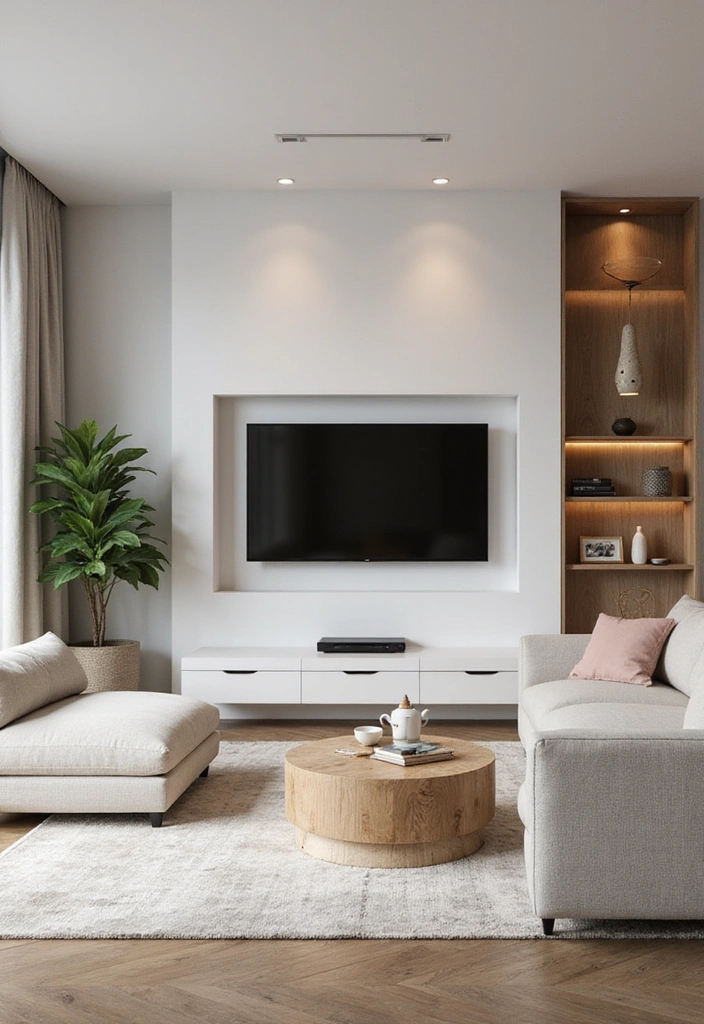 25 Living Room Ideas That'll Make You Feel Like You're in a Magazine (Wait Until You See #15!) 40 20 Living Room Ideas That'll Make You Feel Like You're in a Magazine (Wait Until You See #15!) - 22. Tech-Infused Tranquility