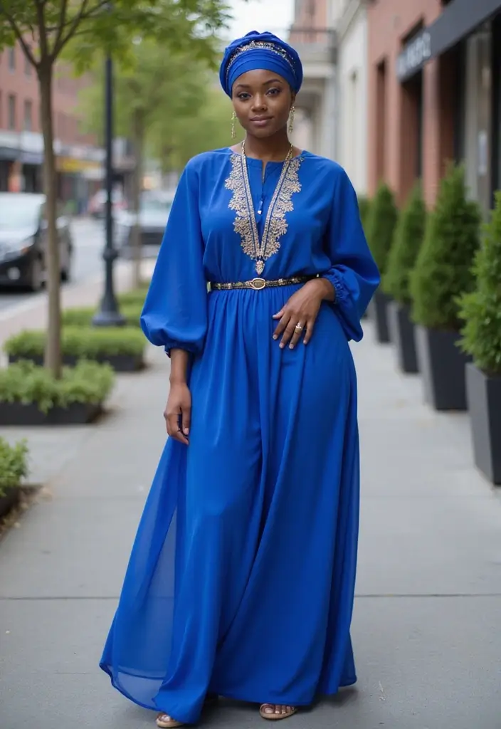 5 Flattering Hijab Styles for Curvy Women That Will Boost Your Confidence (You’ll Love #11!) 29 5 Flattering Hijab Styles for Curvy Women That Will Boost Your Confidence (You’ll Love #11!) - 3. The Chic Turban Style