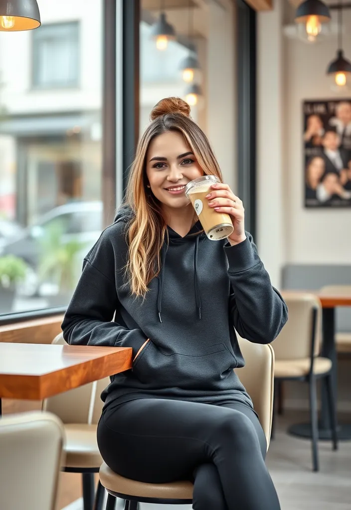 14 Chic Valentine's Outfits That Will Turn Heads (Watch Out for #11!) - 14. Effortlessly Cool Athleisure 1