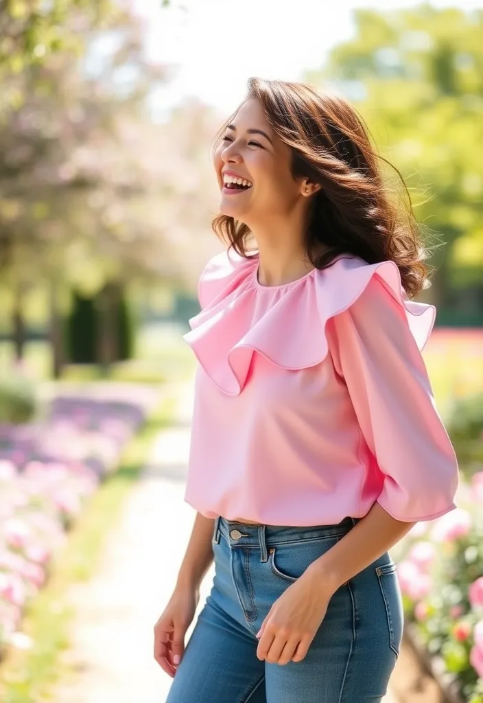 14 Chic Valentine's Outfits That Will Turn Heads (Watch Out for #11!) - 6. Playful Ruffles 1