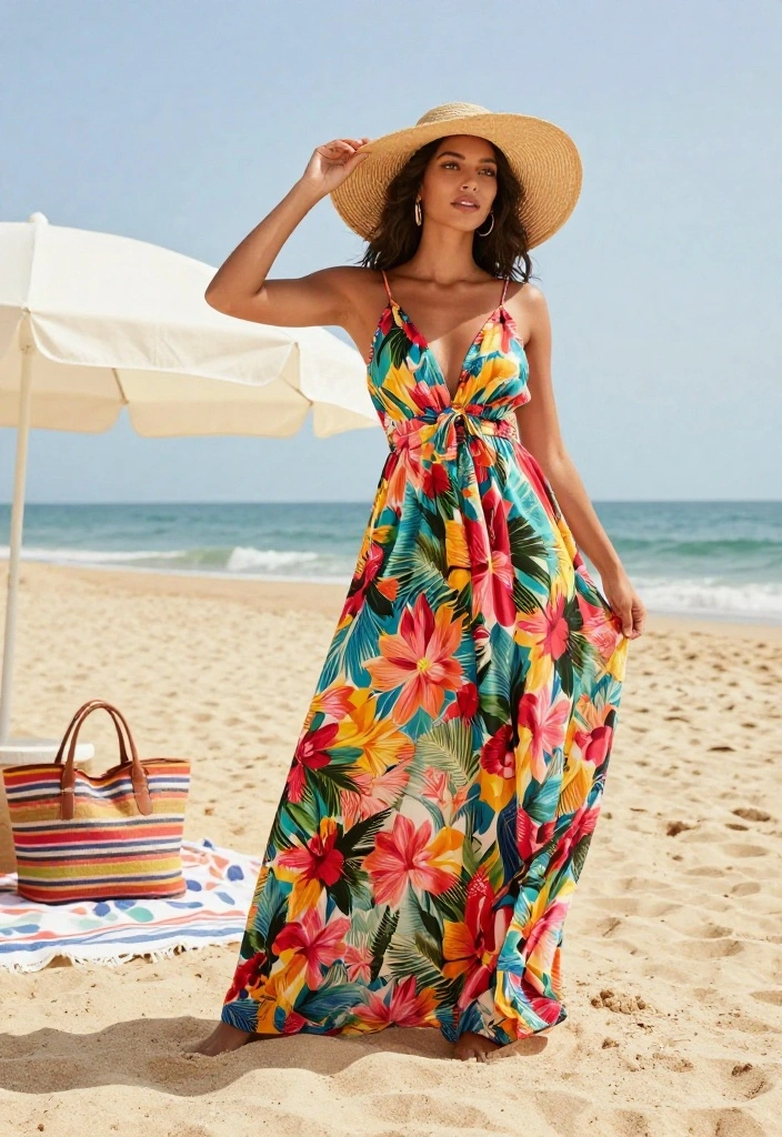 5 Floral Beach Dresses That Will Make Waves This Summer! 19 5 Floral Beach Dresses That Will Make Waves This Summer! - 1. The Classic Maxi for Effortless Elegance 1