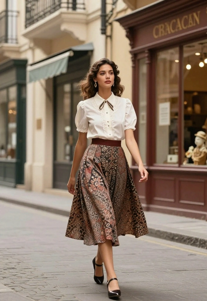 16 Stunning Maxi Skirts You Need in Your Closet Right Now (Trust Us, #5 Will Change Your Life!) - 9. Vintage-Inspired Maxi 1