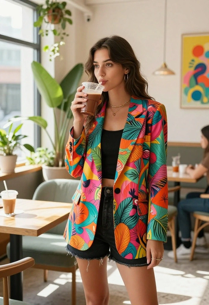 5 Casual Blazers That Will Instantly Elevate Your Everyday Look (You Won't Believe #5!) 30 5 Casual Blazers That Will Instantly Elevate Your Everyday Look (You Won't Believe #5!) - 2. The Playful Printed Blazer 1