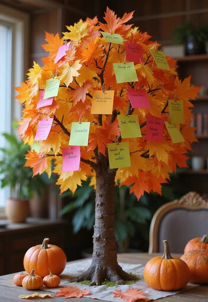 5 Unique Thanksgiving Traditions to Start with Your Family This Year! - 4. Thankfulness Tree 1